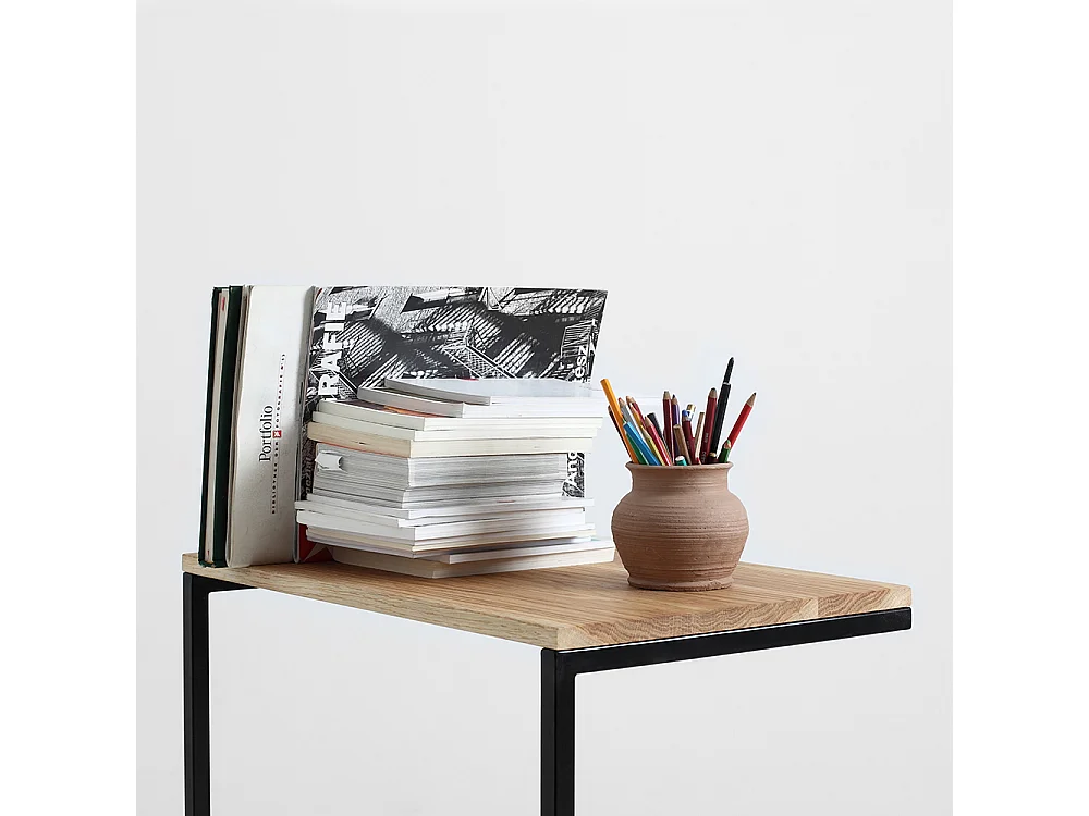 Couchtisch 40x60x60 cm Schwarz Lupe 60