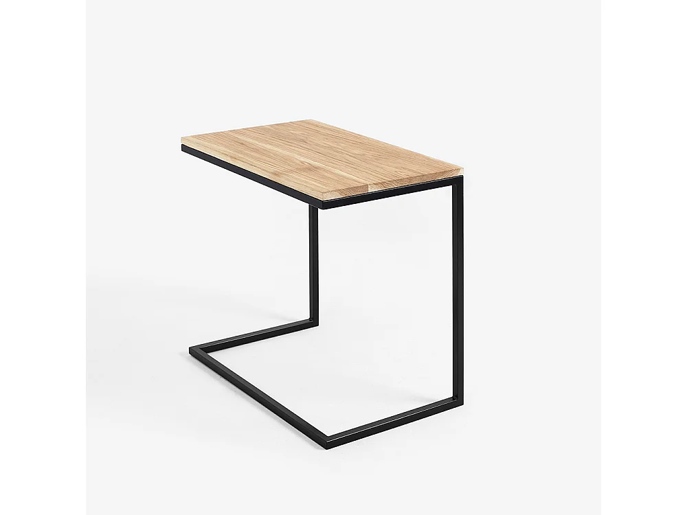 Couchtisch 40x60x60 cm Schwarz Lupe 60