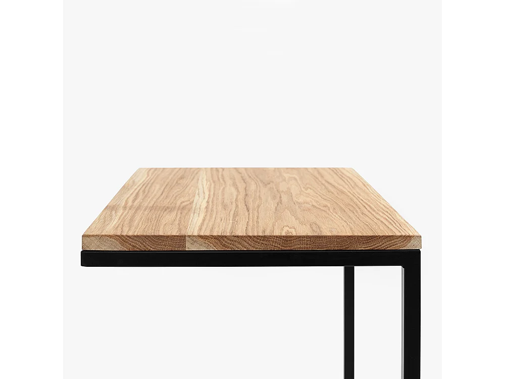 Couchtisch 40x60x60 cm Schwarz Lupe 60