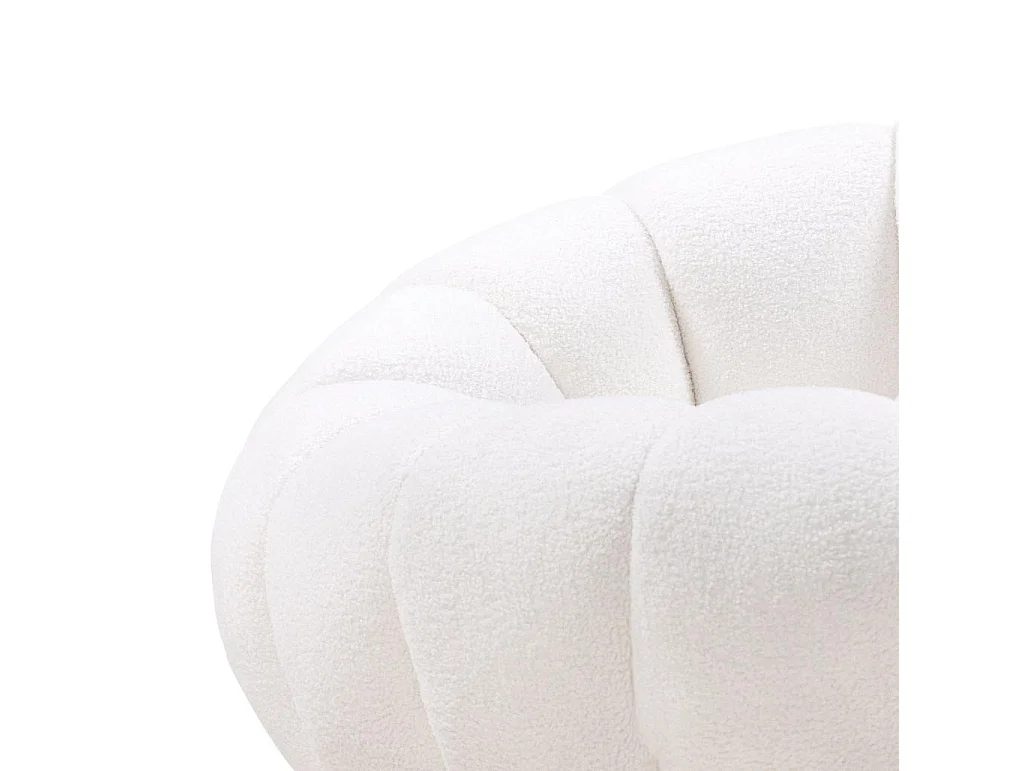 Lounge-Sessel 100x100x66 cm weiß Loel