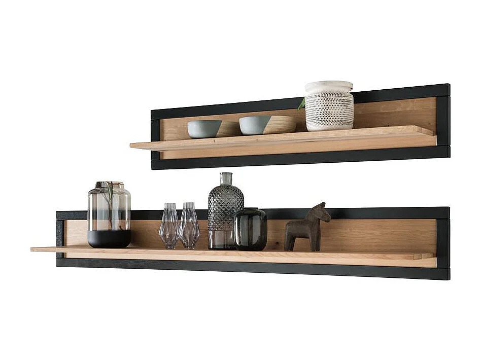 Étagère murale 1.7x0.22x0.24 m Chêne huilé FENDE WZ-0159