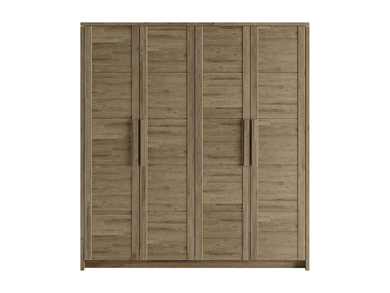 Kleiderschrank 2,03x0,65x2,2 m Eiche rustikal Timo 4T WG