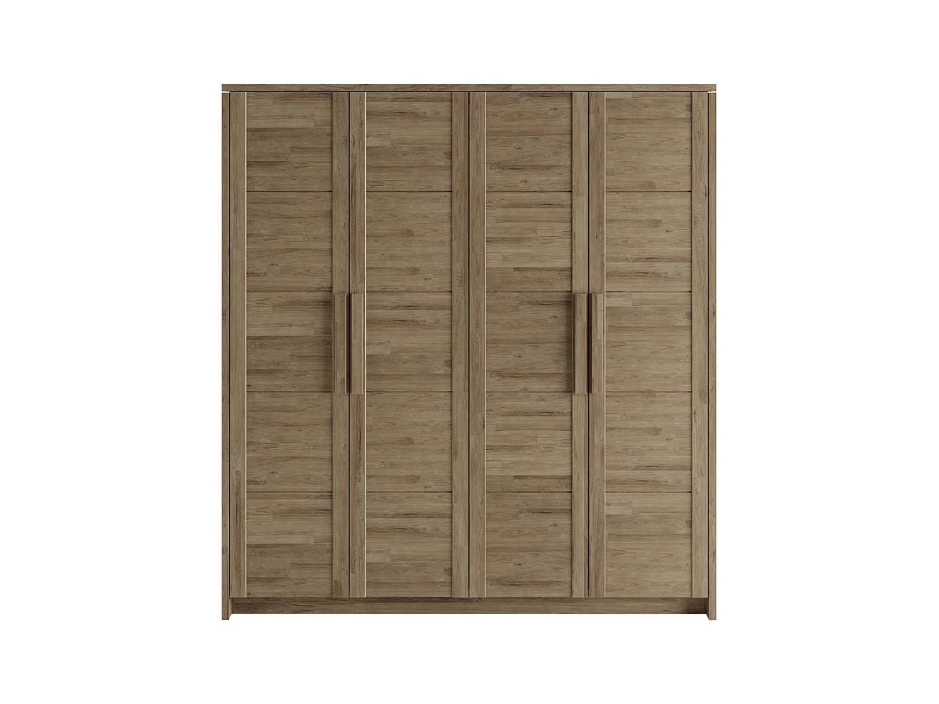 Kleiderschrank 2,03x0,65x2,2 m Eiche rustikal Timo 4T WG