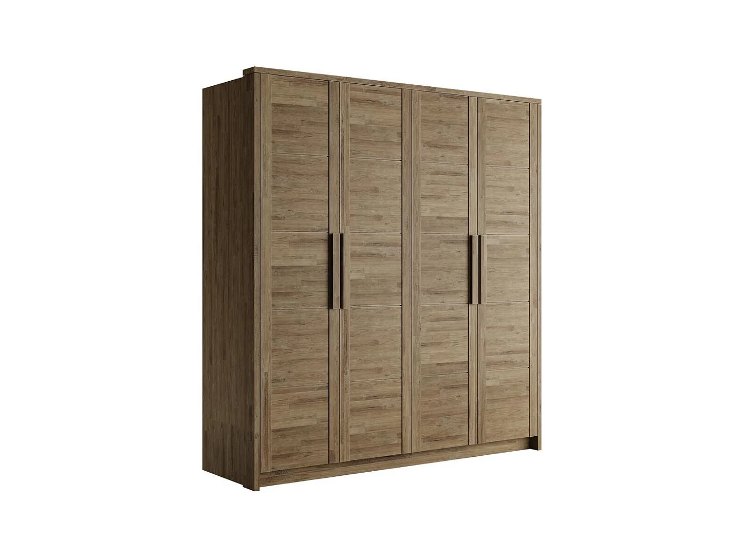 Kleiderschrank 2,03x0,65x2,2 m Eiche rustikal Timo 4T WG