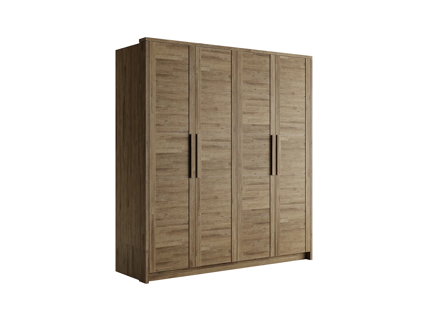 Kleiderschrank 2,03x0,65x2,2 m Eiche rustikal Timo 4T WG