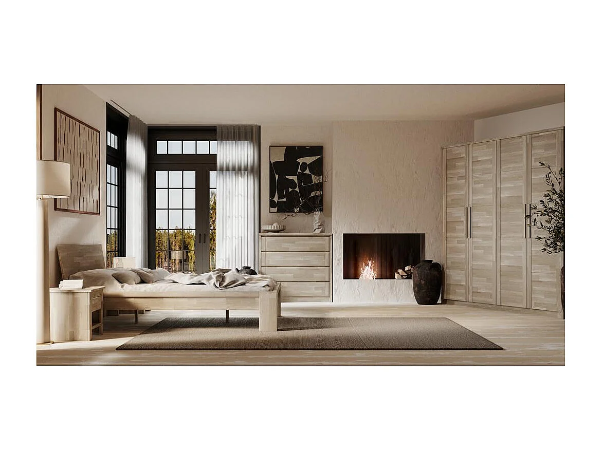 Armoire 2,03x0,65x2,2 m chêne sonoma Timo 4T WG