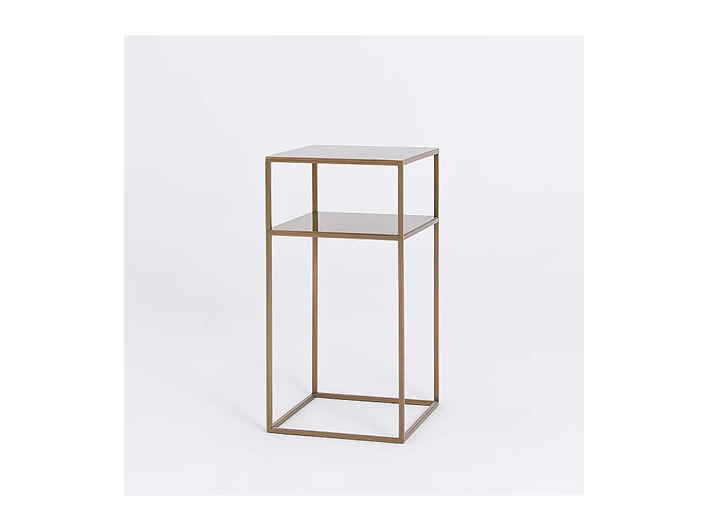 Couchtisch 0,3x0,3x0,6 m gold Tensio 2 Etage Metall 30