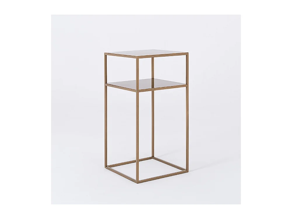 Couchtisch 0,3x0,3x0,6 m gold Tensio 2 Etage Metall 30