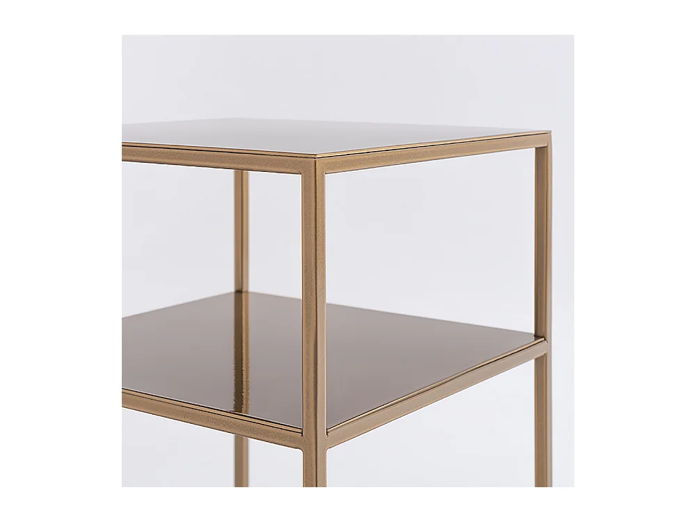 Couchtisch 0,3x0,3x0,6 m gold Tensio 2 Etage Metall 30