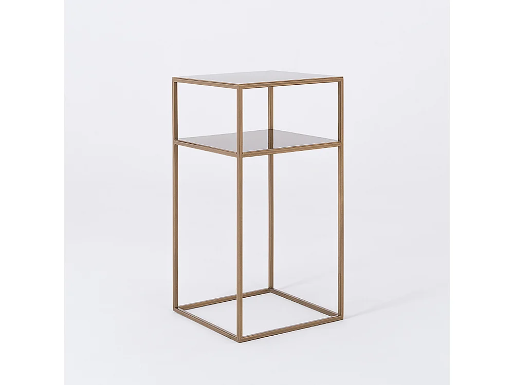 Couchtisch 0,3x0,3x0,6 m gold Tensio 2 Etage Metall 30