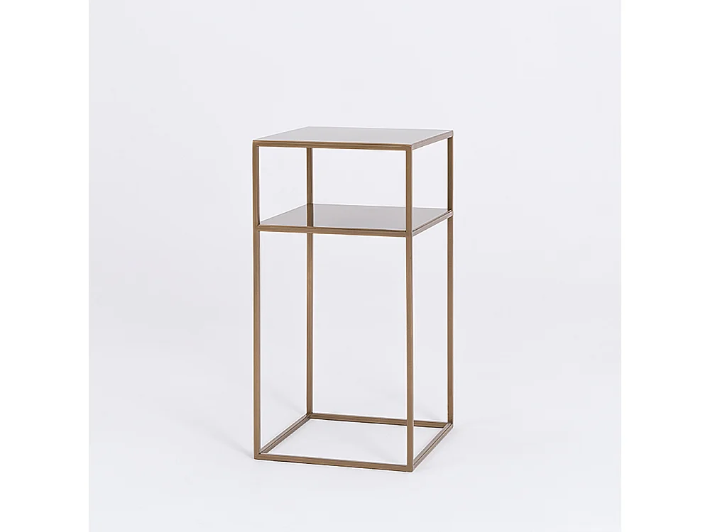 Couchtisch 0,3x0,3x0,6 m gold Tensio 2 Etage Metall 30