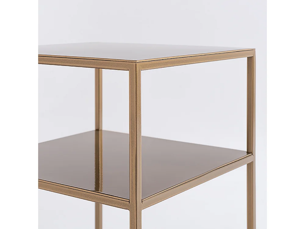 Couchtisch 0,3x0,3x0,6 m gold Tensio 2 Etage Metall 30