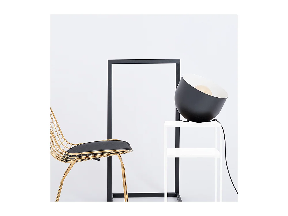 Tavolino da caffè 0,3x0,3x0,6 m bianco Tensio 2 piani metallo 30