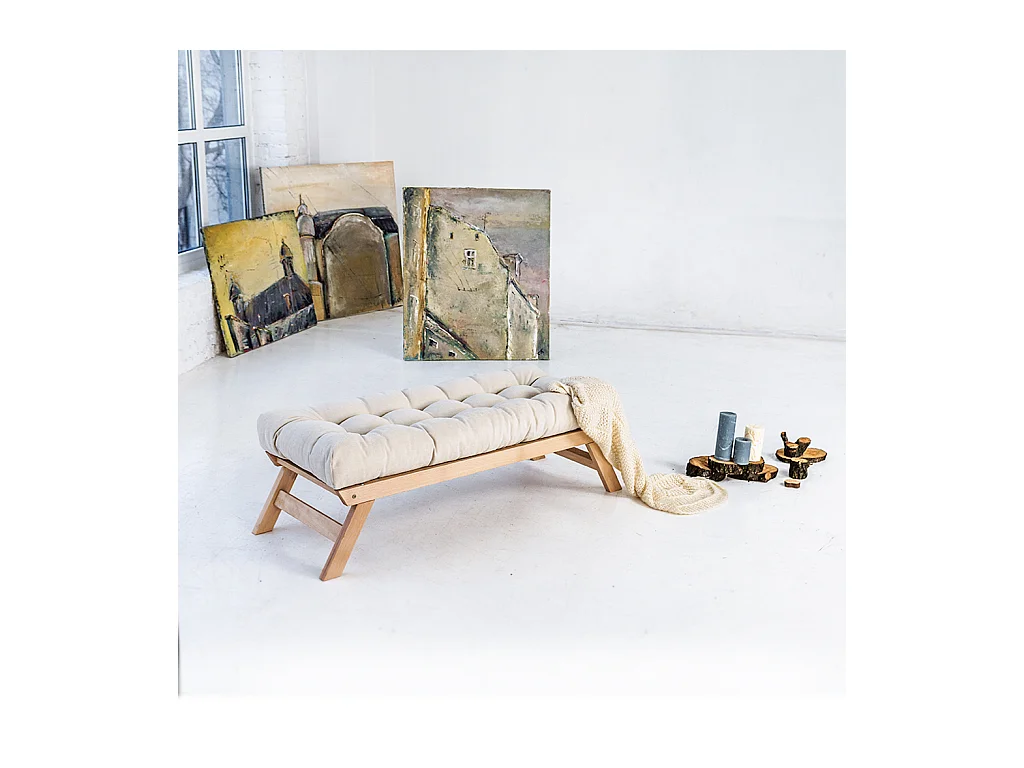 Bank 1,4x0,5x0,43 m Creme Allegro