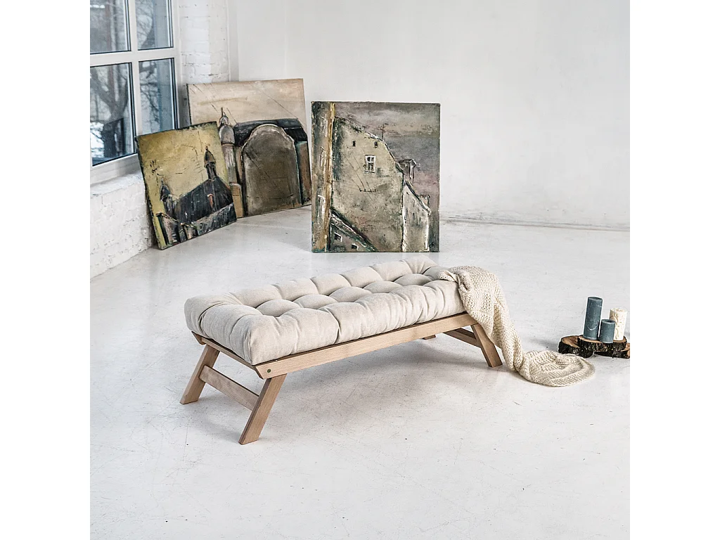 Bank 1,4x0,5x0,43 m Creme Allegro