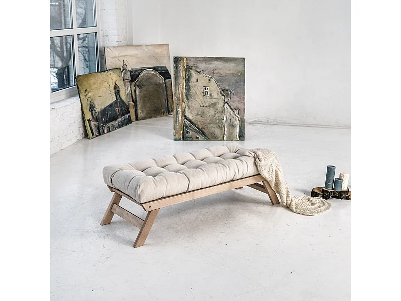 Bank 1.4x0.5x0.43 m Crème allegro