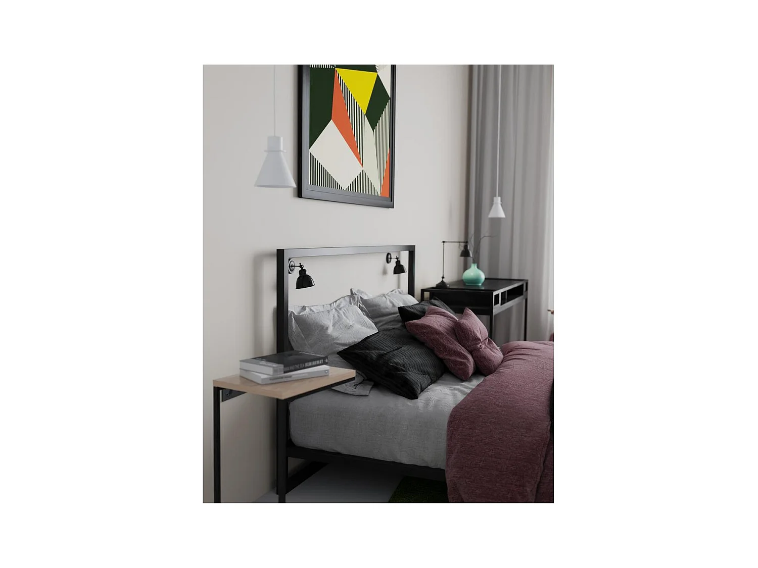 Applique murale noire Freja wall