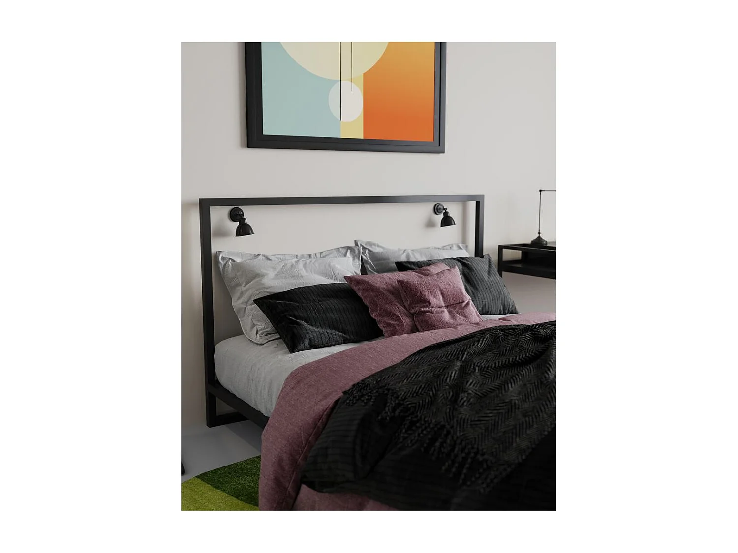 Wandleuchte Schwarz Freja Wandlampe