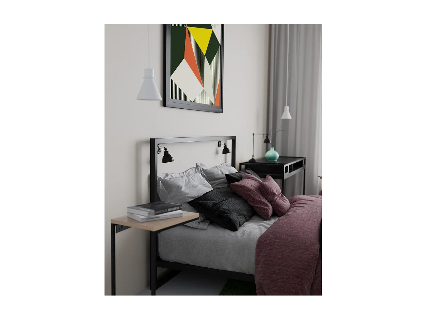 Wandleuchte Schwarz Freja Wandlampe