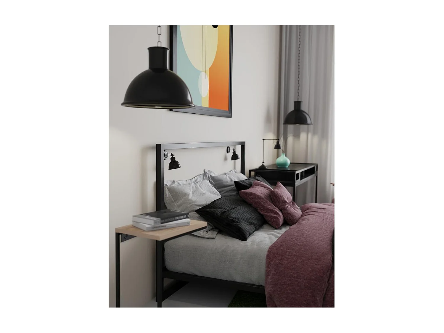 Wandleuchte Schwarz Freja Wandlampe