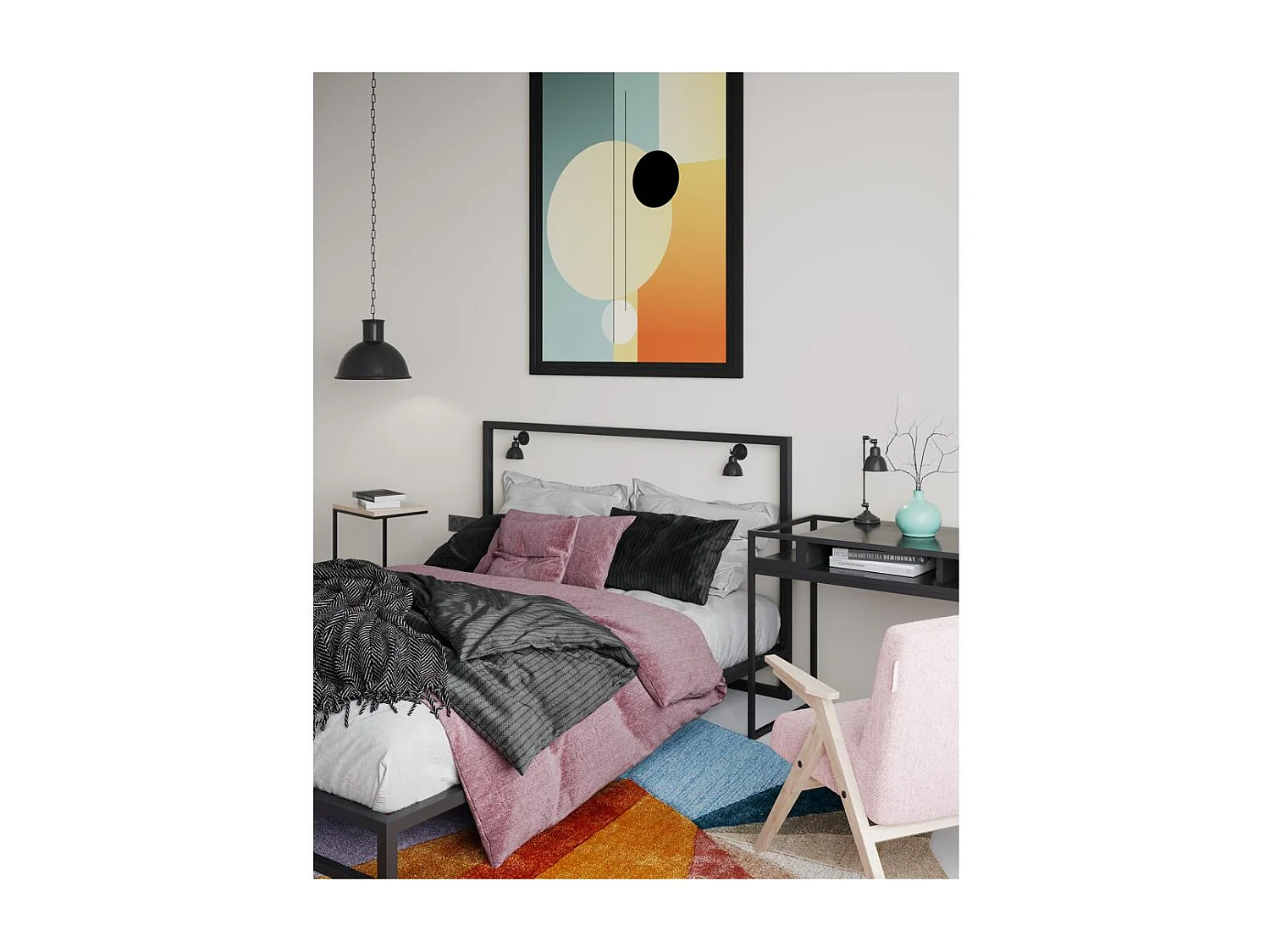 Wandleuchte Schwarz Freja Wandlampe