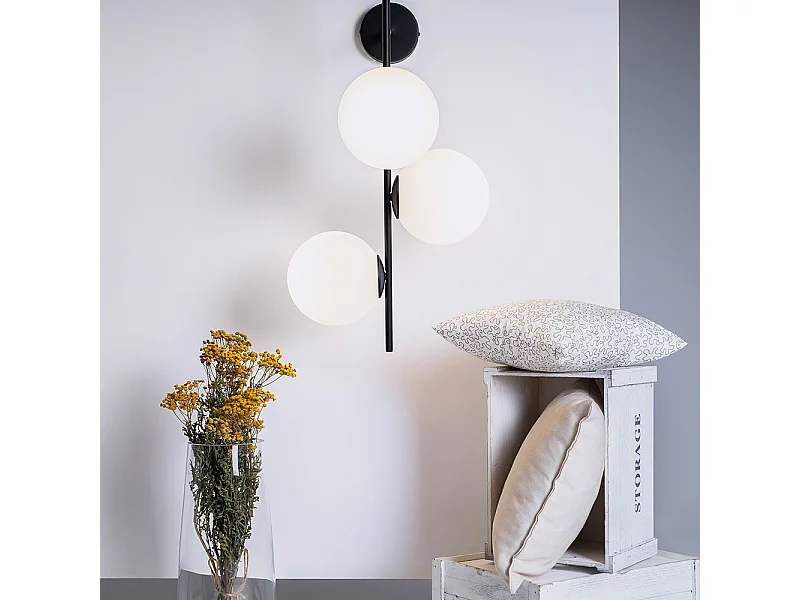 Wandlamp 0,5x0,42x0,75 m Zwart Bobler 1connect