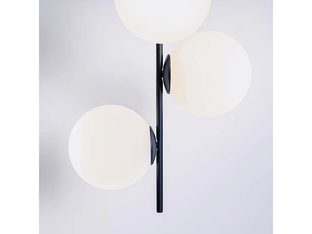 Lámpara de pared 0.5x0.42x0.75 m Bobler negro 1connect