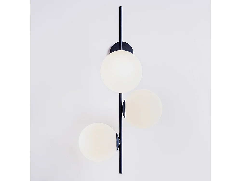 Lámpara de pared 0.5x0.42x0.75 m Bobler negro 1connect