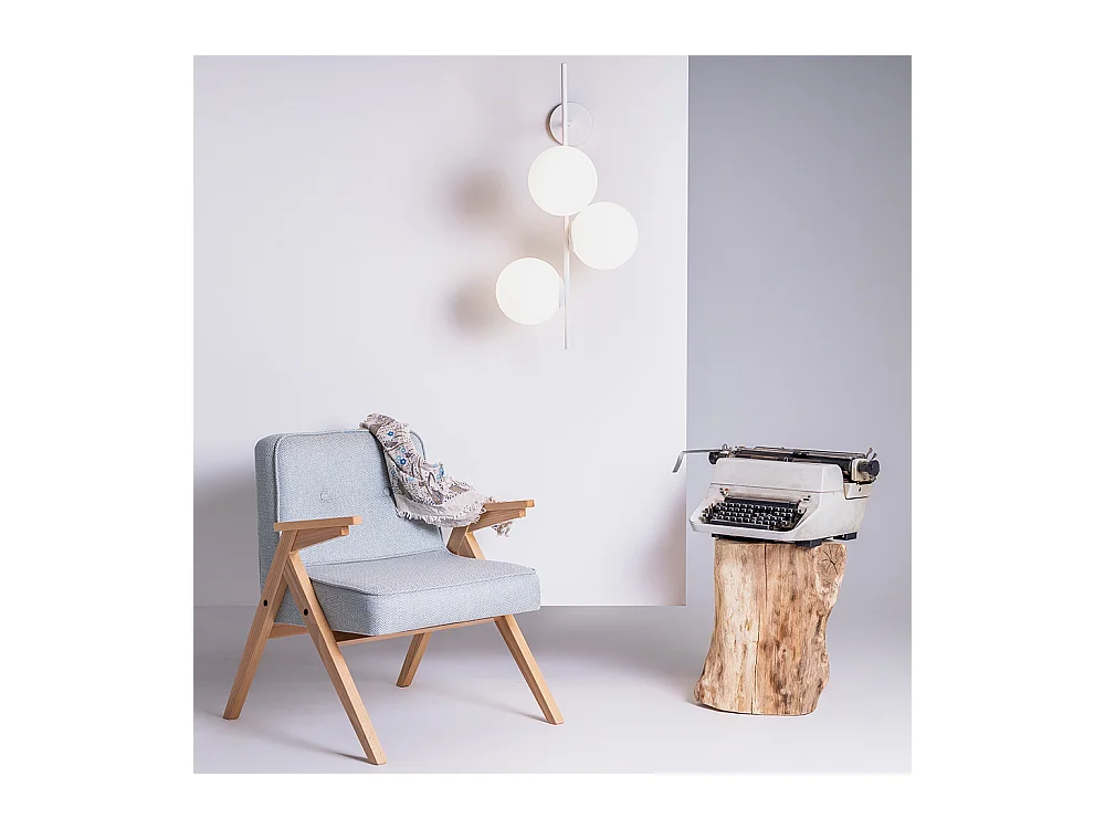 Lámpara de pared 0,5x0,42x0,75 m blanca Bobler 1connect