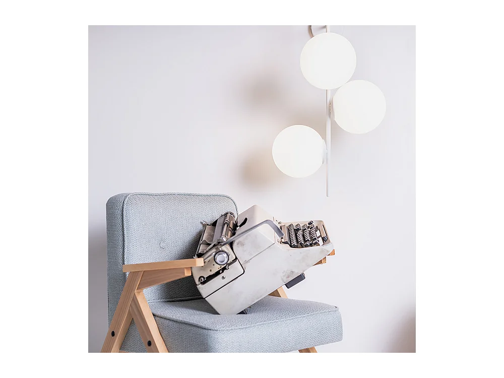 Lámpara de pared 0,5x0,42x0,75 m blanca Bobler 1connect