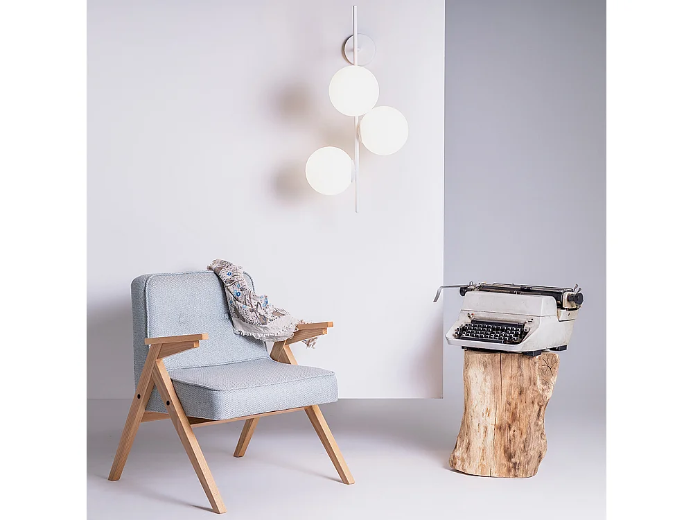 Applique murale 0,5x0,42x0,75 m blanche Bobler 1connect