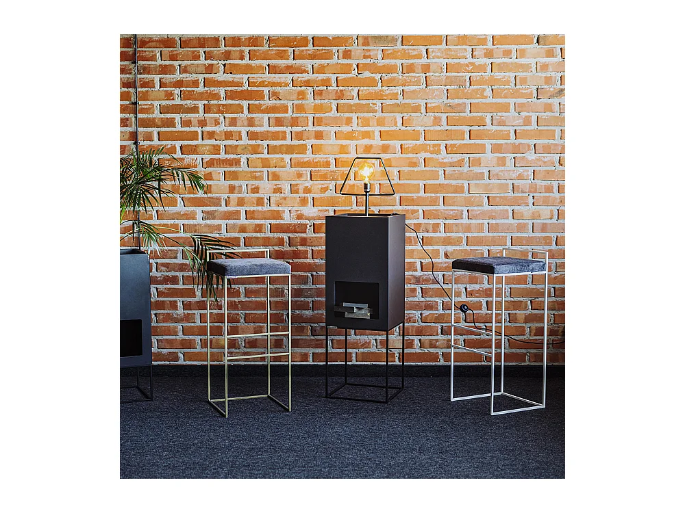 Barhocker 0,35x0,35x0,82 m weiß DISI chmura burzowa(mt15)