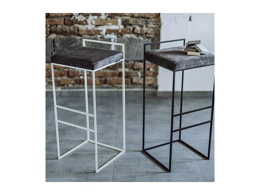 Barhocker 0,35x0,35x0,82 m weiß DISI chmura burzowa(mt15)