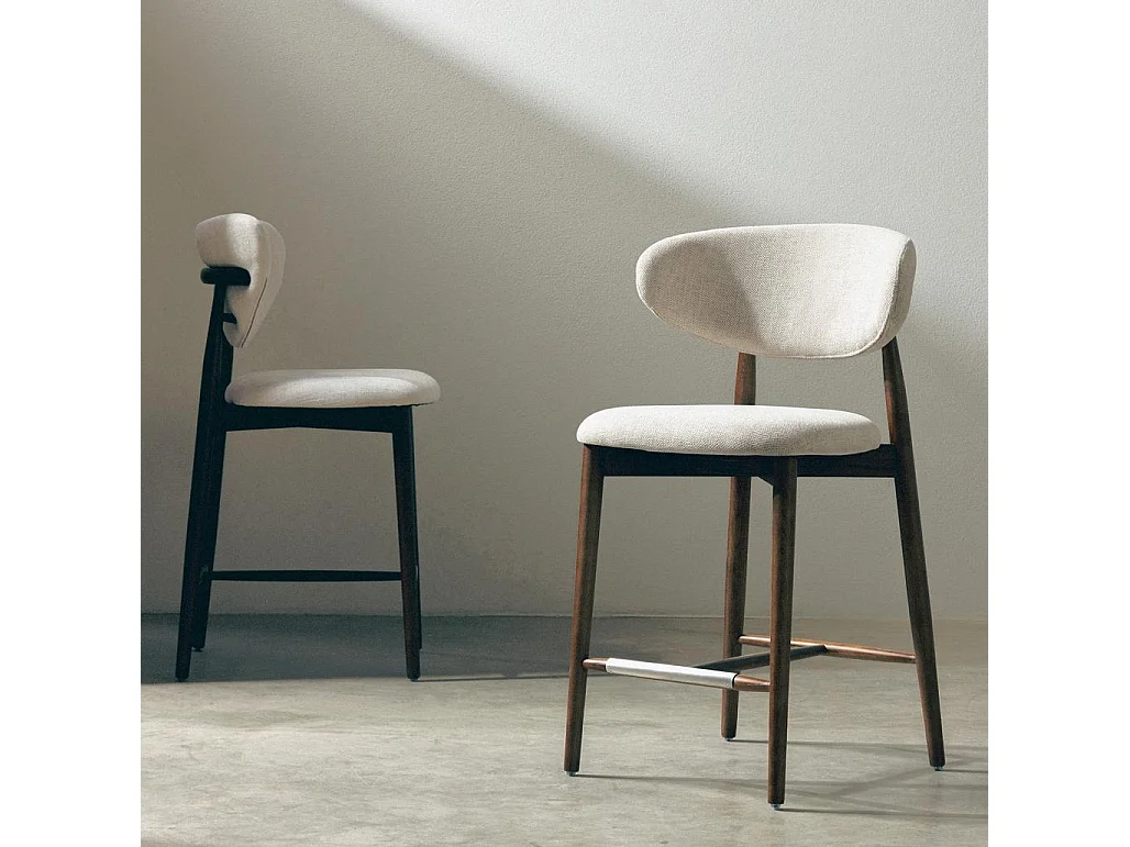 Tabouret de salle à manger 58x55x98,5 cm Beige Mirali