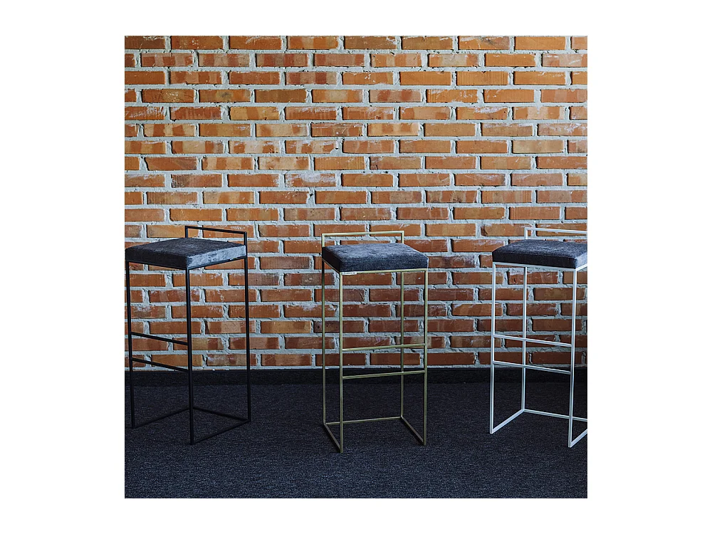 Taburete 35x35x82 cm dorado DISI chmura burzowa(mt15)