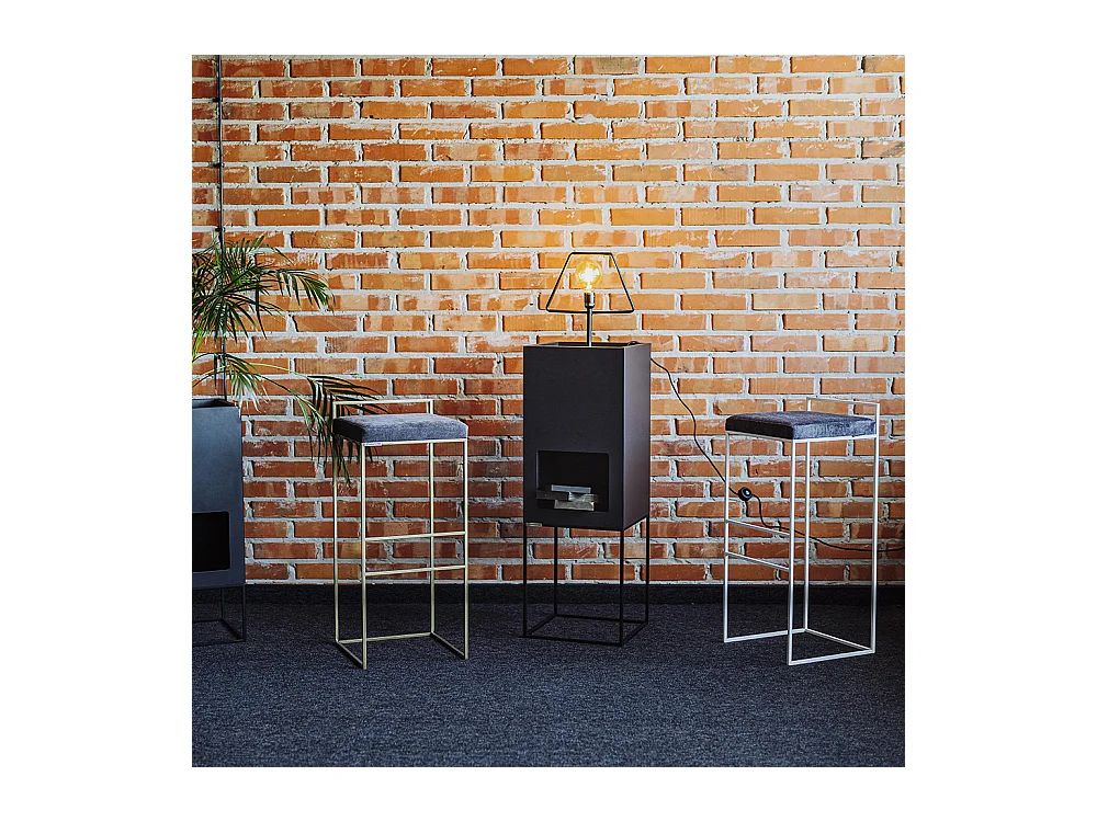 Taburete 35x35x82 cm dorado DISI chmura burzowa(mt15)