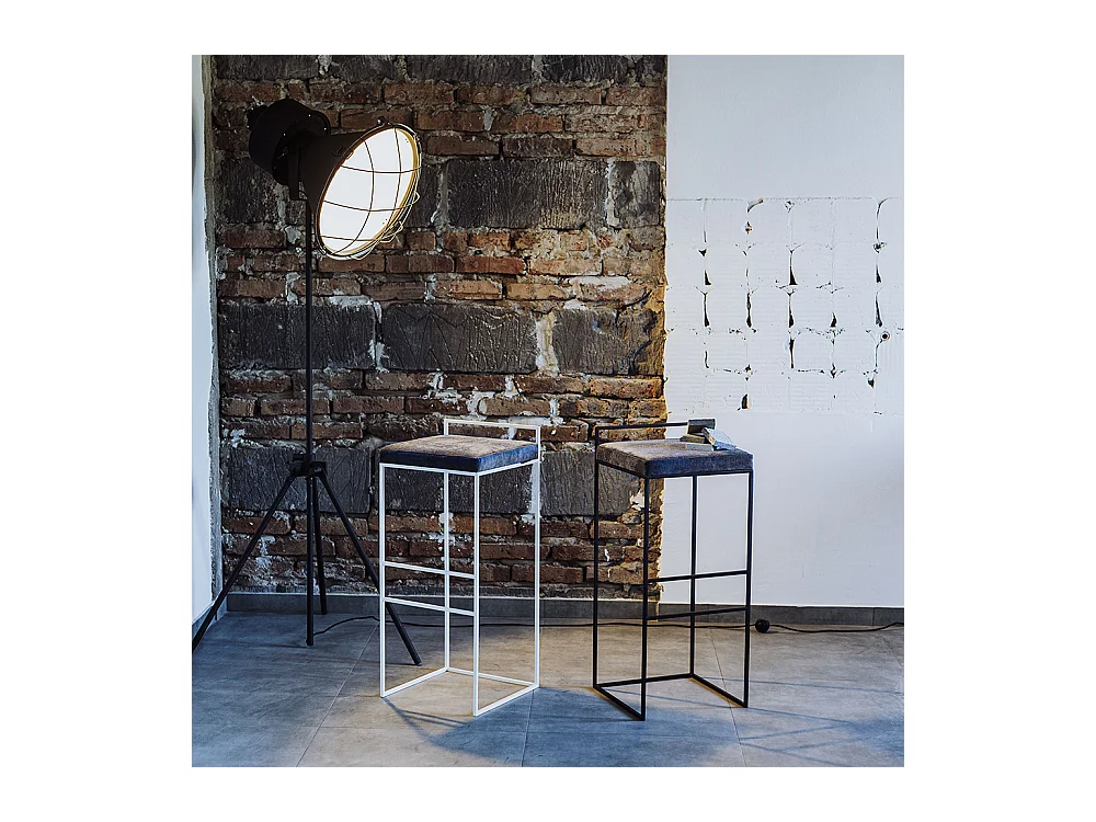 Barhocker 35x35x82 cm schwarz DISI chmura burzowa(mt15)