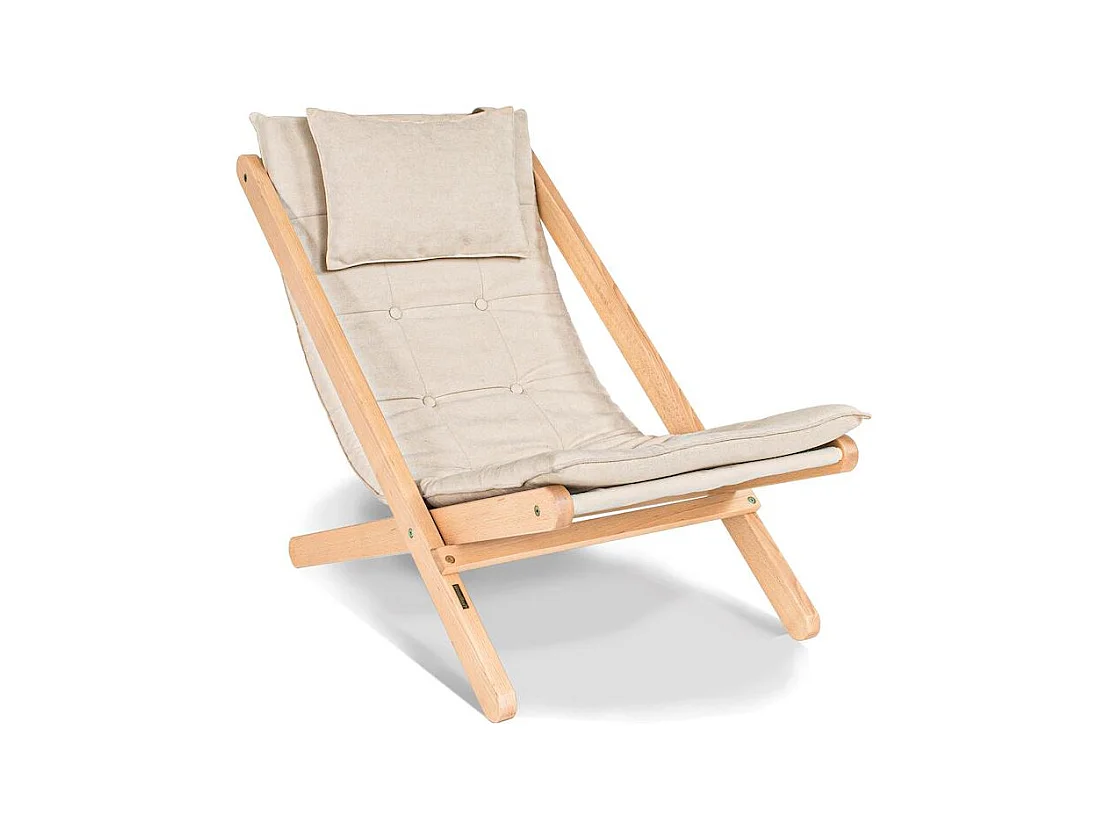 Liegestuhl 1,08x0,62x0,85 m creme Allegro