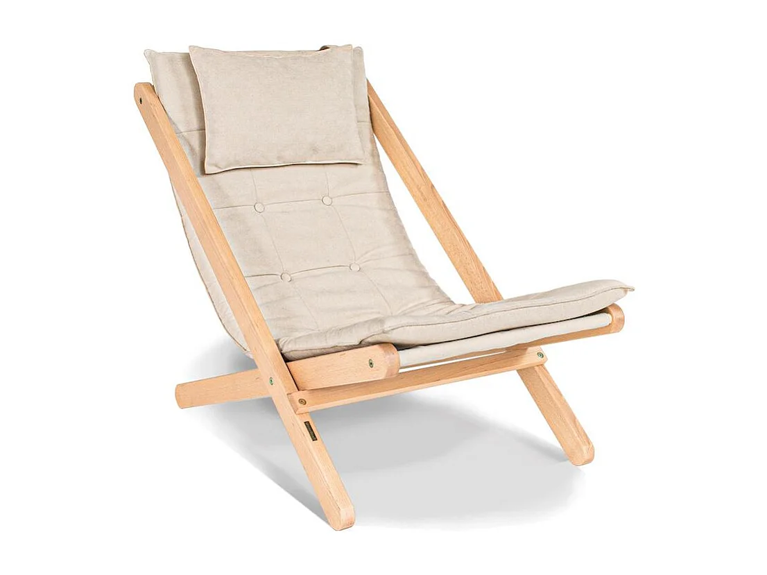 Chaise longue 1,08x0,62x0,85 m crème Allegro