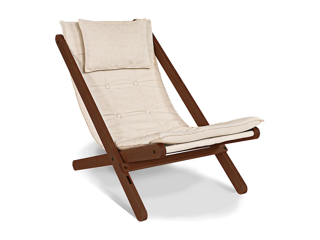 Chaise longue 1,08x0,62x0,85 m crème Allegro