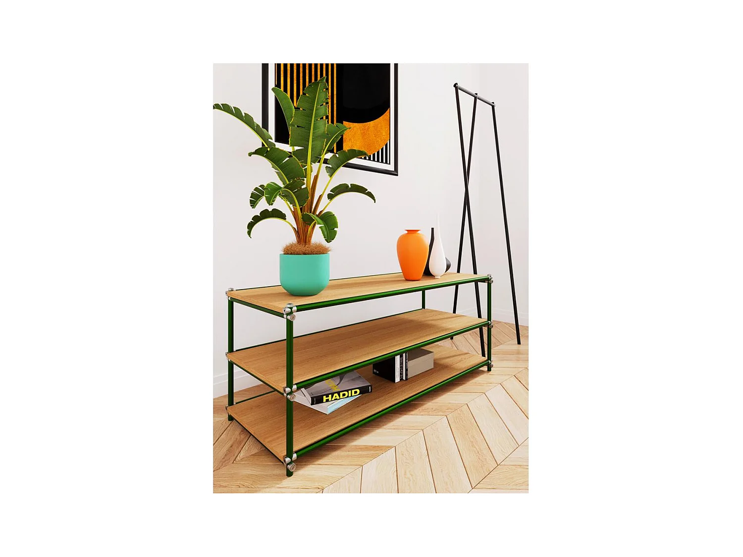 Kleiderständer 40x50x173 cm schwarz Kaya Flex