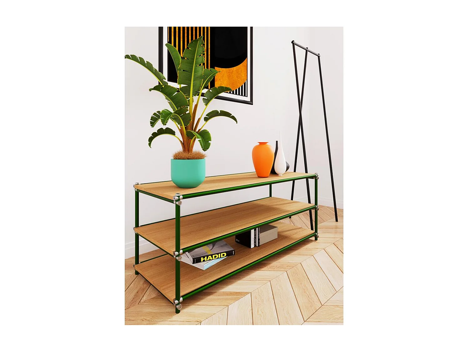 Kleiderständer 40x50x173 cm schwarz Kaya Flex