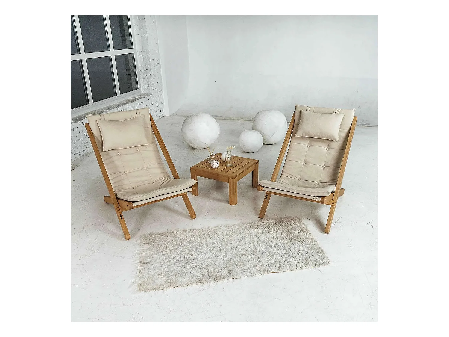 Deckchair 1,08x0,62x0,85 m Esche Allegro