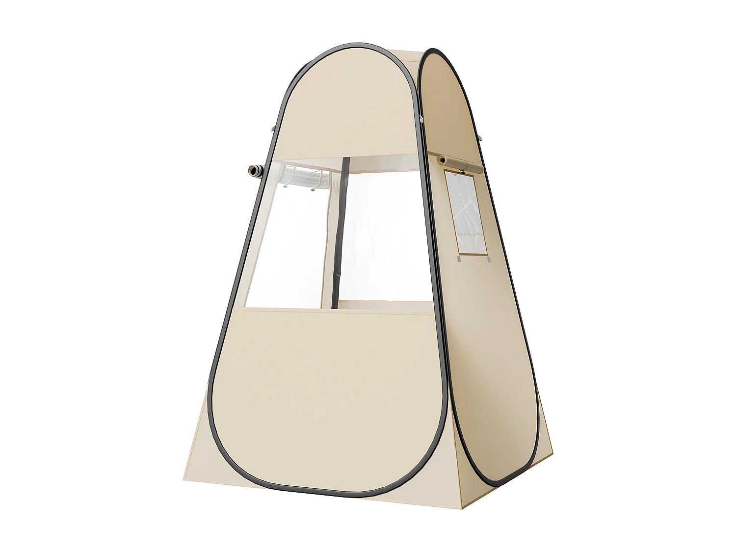 Tenda de Esporte SucceBuy Transparente 120 x 120 cm Tenda Bolha Pop Up para 1 Pessoa, Abrigo Externo com Tapete de Chão, Cobertura Superior