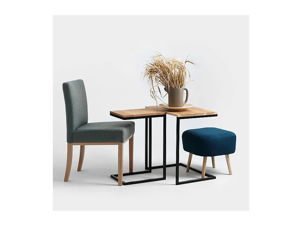 Beistelltisch 40x30x60 cm Schwarz Lupe 30