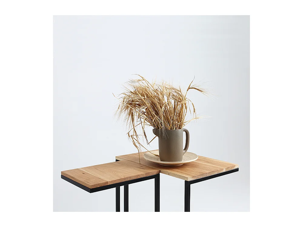 Mesa auxiliar 40x30x60 cm Roble Negro Lupe 30