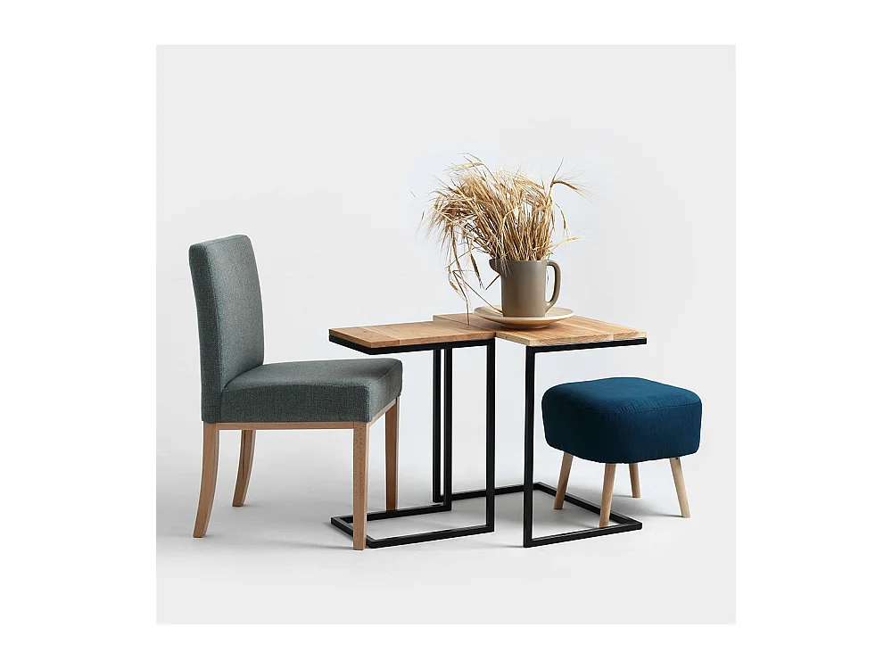 Mesa auxiliar 40x30x60 cm Roble Negro Lupe 30