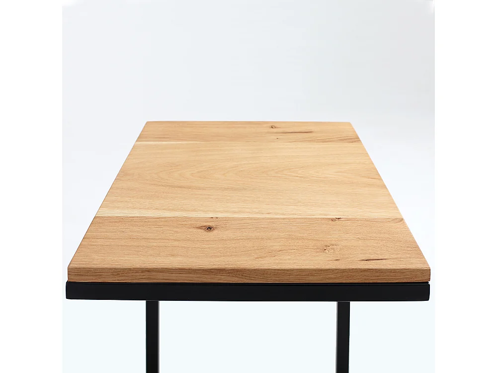 Bijzettafel 40x30x60 cm Eiken Zwart Lupe 30