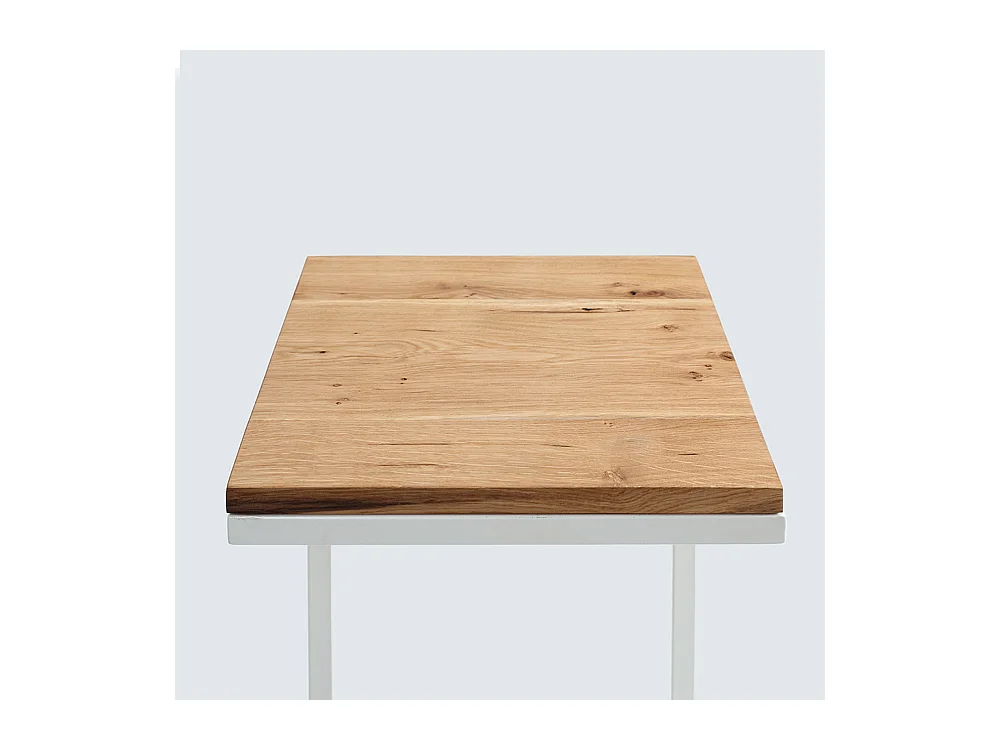 Beistelltisch 40x30x60 cm Weißeiche Furnier Lupe 30