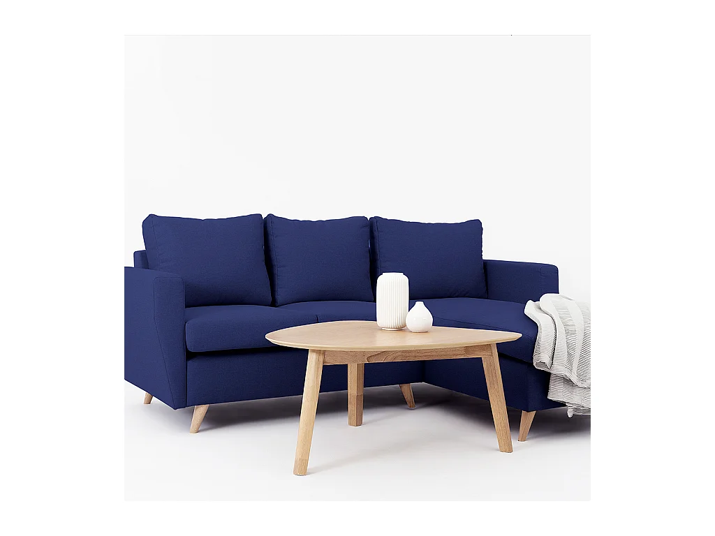 Canapé d'angle 90x189x86 cm encre LOVER R